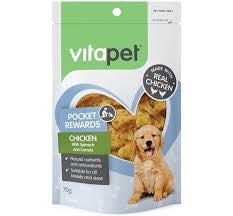 Vitapet Pocket Rewards Chicken/veg Bone 70g