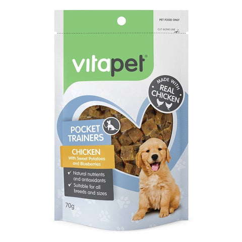 Vitapet Pocket Rewards Sweet Potato Chunks 70g