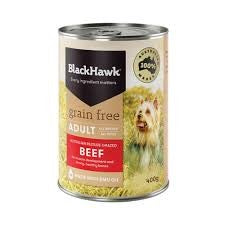 SLAB BLACK HAWK GRAIN/ FREE BEEF CAN 400G