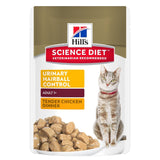 Slab Hills Science Diet Adult Urinary Hairball Control Chicken Cat Food Pouches 85g