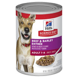 Hills Science Diet Canine Adult Beef & Barley Entree Cans 370g