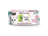Kit Cat Antibacterial 5 In 1 Cat Wipes Aloe Vera 80 Sheets