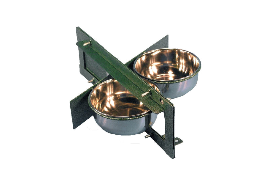 BIRD FEEDER METAL SWIVEL TWIN 4"
