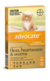 Advocate Cat Up To 4kg Orange 3's