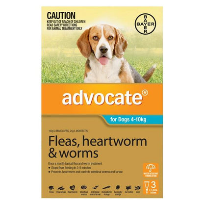 Advocate Dog 4-10kg Blue 3's