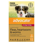 Advocate Dog 10-25 Kg Red 3's
