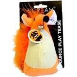 Scream Fatty Mouse Cat Toy Orange