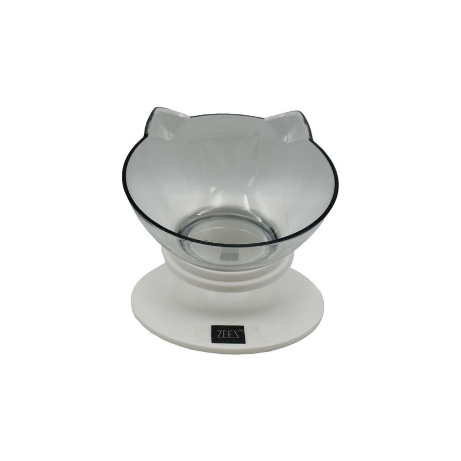 ZEEZ SINGLE ELEVATED TILTED CAT BOWL 250ML