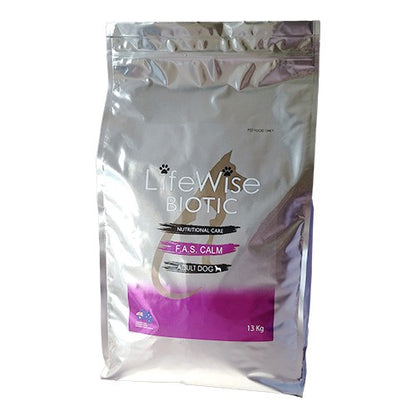 LIFEWISE CANINE BIOTIC FAS CALM W FISH LAMB RICE OATS 13KG