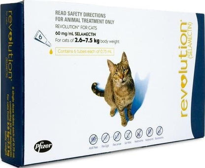 REVOLUTION CAT 2.6-7.5KG BLUE 3'S